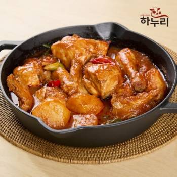 무료배송 [하누리] 간편조리 캠핑 밀키트 국내산 100% 닭 한마리 그대로~ 닭도리탕 1kg